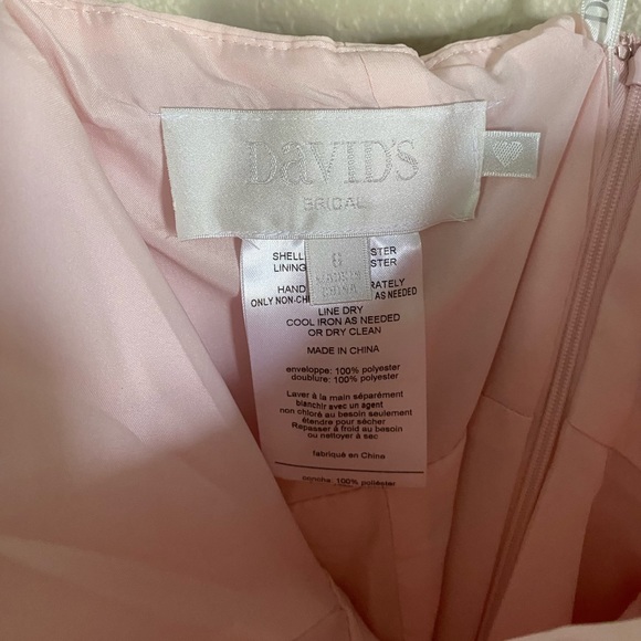 David’s Bridal, ballet pink bridesmaid dress. - Picture 5 of 5
